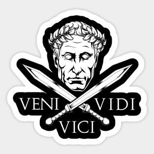 Caesar and Swords - Veni Vidi Vici Sticker